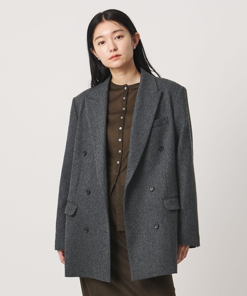 MARW UNITED ARROWS(マルゥ ユナイテッドアローズ)の「<MARW UNITED ARROWS>オーバー ダブル ジャケット(テーラードジャケット・レディース・ダークグレー/グレー/ブラック/ダークブラウン・38/36/34)」の2枚目の写真