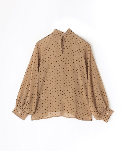 EPOCA(エポカ)の「【EPOCA STORIA】シフォンドットブラウス《WEB&EPOCA THE SHOP店舗限定》(シャツ/ブラウス・レディース・ベージュ/ブラック・40)」の6枚目の写真