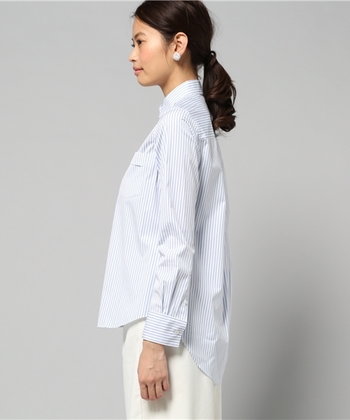 LIMITLESS LUXURY（リミットレスラグジュアリー）の「ストライプシャツ◆（シャツ/ブラウス・レディース・ホワイト/ブルー系その他・FREE）」の7枚目の写真
