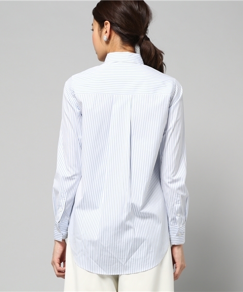 LIMITLESS LUXURY（リミットレスラグジュアリー）の「ストライプシャツ◆（シャツ/ブラウス・レディース・ホワイト/ブルー系その他・FREE）」の8枚目の写真