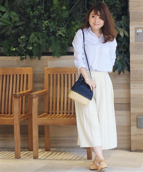 LIMITLESS LUXURY（リミットレスラグジュアリー）の「ストライプシャツ◆（シャツ/ブラウス・レディース・ホワイト/ブルー系その他・FREE）」の13枚目の写真