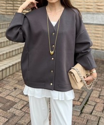 【フォルムにこだわったジャケット】ダンボールコクーンフォルムジャケット