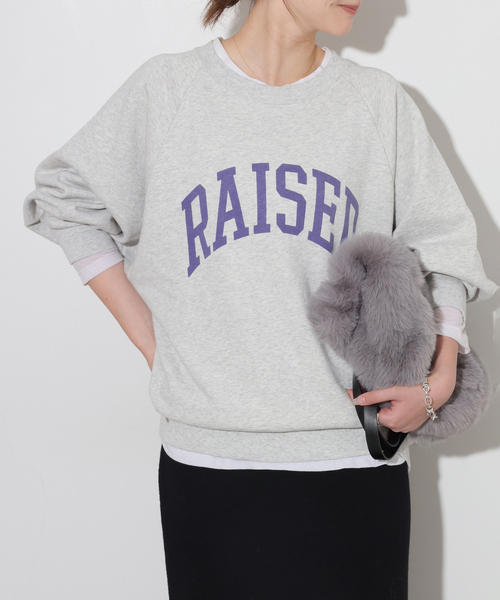 JOURNAL STANDARD relume(ジャーナルスタンダード レリューム)の「RAISEDラグランロゴスウェット(スウェット・レディース・チャコールグレー/アイボリー/ブラック系その他・FREE)」の15枚目の写真