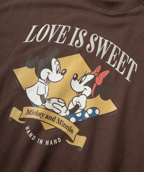 Disney(ディズニー)の「【71】【Disney/ディズニー】ミッキーマウス/ミニーマウス/チップ&デール/裏毛 ビックシルエット クルーネック スウェット/トレーナー/オーバーサイズ/キャラクター/レディース(S)(スウェット・レディース・ブラック/クリーム/グリーン/ブラウン・L/M)」の15枚目の写真