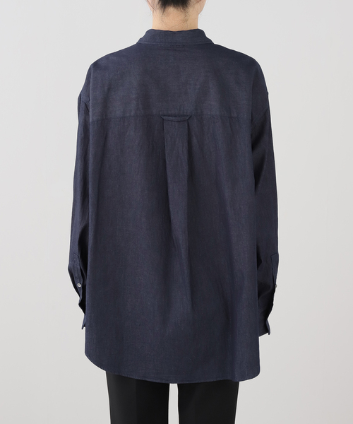JOURNAL STANDARD LUXE(ジャーナルスタンダード ラックス)の「ライトozデニム レギュラーカラーシャツ(シャツ/ブラウス・レディース・ネイビー/ブルー・FREE)」の11枚目の写真
