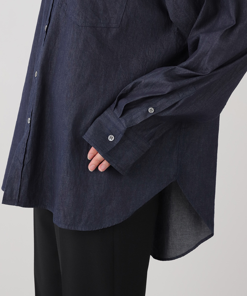 JOURNAL STANDARD LUXE(ジャーナルスタンダード ラックス)の「ライトozデニム レギュラーカラーシャツ(シャツ/ブラウス・レディース・ネイビー/ブルー・FREE)」の13枚目の写真