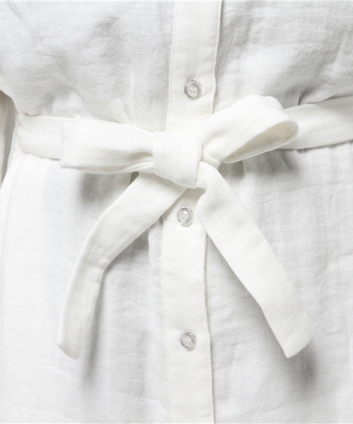 SLY（スライ）の「HIGH SLIT LONG SH（シャツ/ブラウス・レディース・カーキ/ベージュ/オフホワイト・FREE）」の11枚目の写真