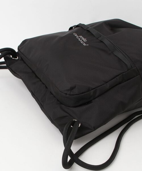 anello GRANDE(アネログランデ)の「"02"≪anello GRANDE≫DC2 5ポケット/15L ウェビングテープ ナップサック(バックパック/リュック・レディース・ネイビー/ライトグレー/ブラック・ONE SIZE)」の5枚目の写真