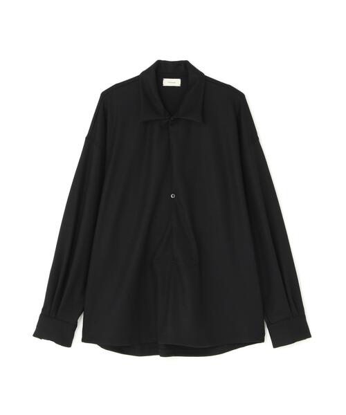 Toironier(トワロニエ)の「Toironier/トワロニエ/Merino Wool P/O Shirts(シャツ/ブラウス・メンズ・ブラック・2)」の1枚目の写真