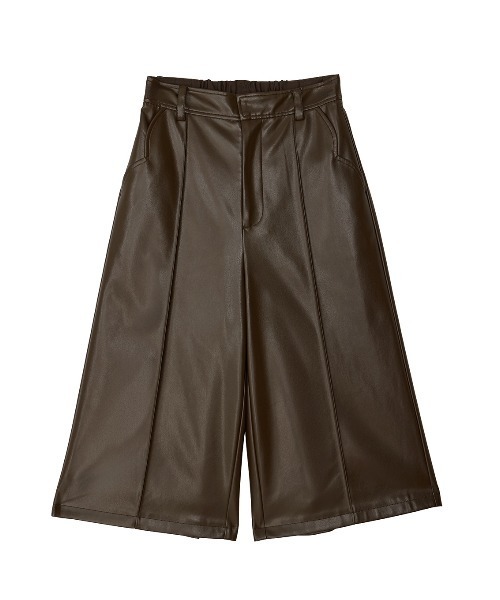 Ameri(アメリ)の「SYNTHETIC LEATHER BERMUDA PANTS(その他パンツ・レディース・ブラック/ブラウン/オレンジ・MEDIUM/SMALL)」の2枚目の写真