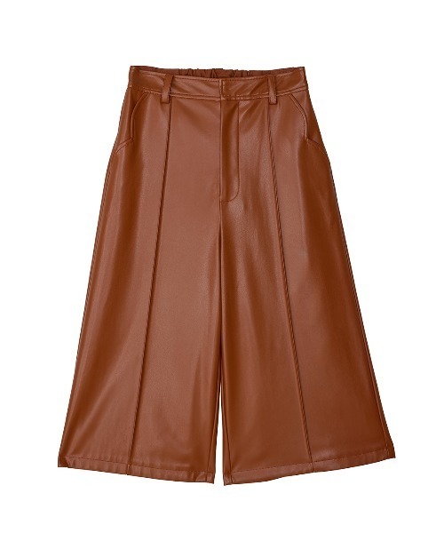 Ameri(アメリ)の「SYNTHETIC LEATHER BERMUDA PANTS(その他パンツ・レディース・ブラック/ブラウン/オレンジ・MEDIUM/SMALL)」の3枚目の写真