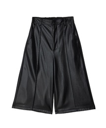 SYNTHETIC LEATHER BERMUDA PANTS