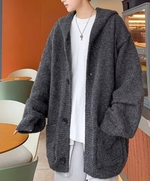 【26年秋冬新作アイテム】フード付きニットカーディガン