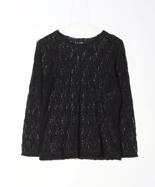 K.T KIYOKO TAKASE（キヨコタカセ）の「フラワージャージー スキンクルーネックプルオーバー（Tシャツ/カットソー・レディース・ホワイト/ブラウン/ブラック・9号）」の2枚目の写真