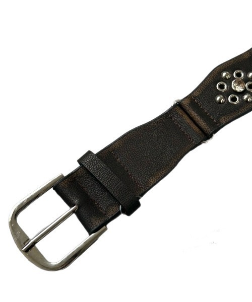 Never mind the XU / Chikashitsu+(ネバーマインド ザ エックスユー / チカシツプラス)の「【Chikashitsu +】boho vintage rhinestone flower belt / 【チカシツプラス】ボーホーヴィンテージラインストーンフラワーベルト(ベルト・メンズ・ライトブラウン・ONE SIZE)」の6枚目の写真