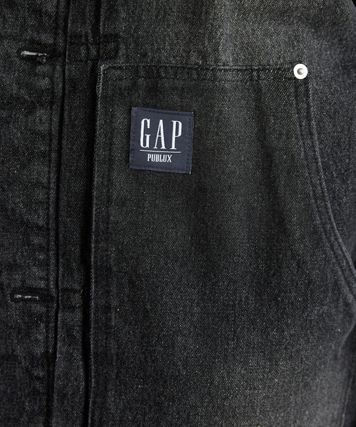 GAP（ギャップ）の「PUBLUX × GAP/ギャップ <セットアップ対応>別注 コーデュロイ 衿 ワークジャケット　限定展開（デニムジャケット・メンズ・インディゴブルー/キャメル/レオパード/ブラック・MEDIUM/SMALL/LARGE）」の17枚目の写真