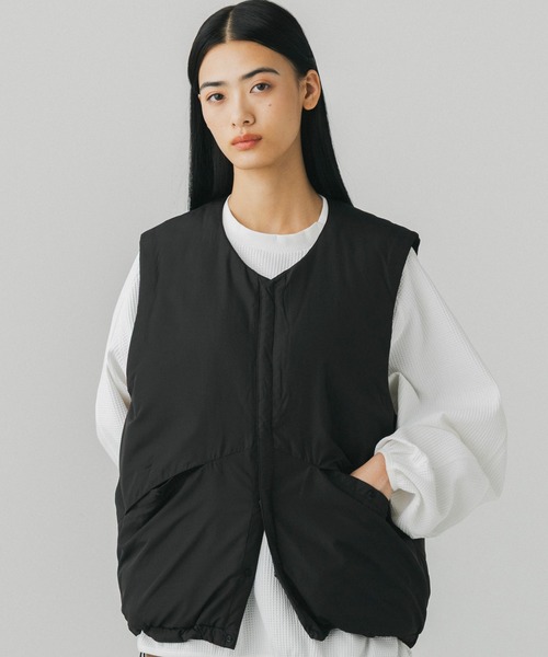 +phenix(プラスフェニックス)の「+phenix(プラスフェニックス)PADDED LINER VEST / 中綿入りライナーベスト(ベスト・メンズ・ブラウン/ブラック/グレー・M/L)」の5枚目の写真