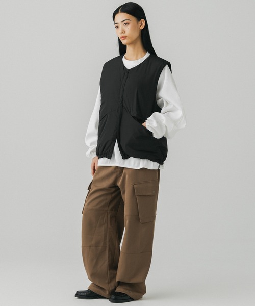 +phenix(プラスフェニックス)の「+phenix(プラスフェニックス)PADDED LINER VEST / 中綿入りライナーベスト(ベスト・メンズ・ブラウン/ブラック/グレー・M/L)」の10枚目の写真