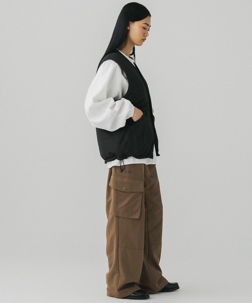+phenix(プラスフェニックス)の「+phenix(プラスフェニックス)PADDED LINER VEST / 中綿入りライナーベスト(ベスト・メンズ・ブラウン/ブラック/グレー・M/L)」の11枚目の写真