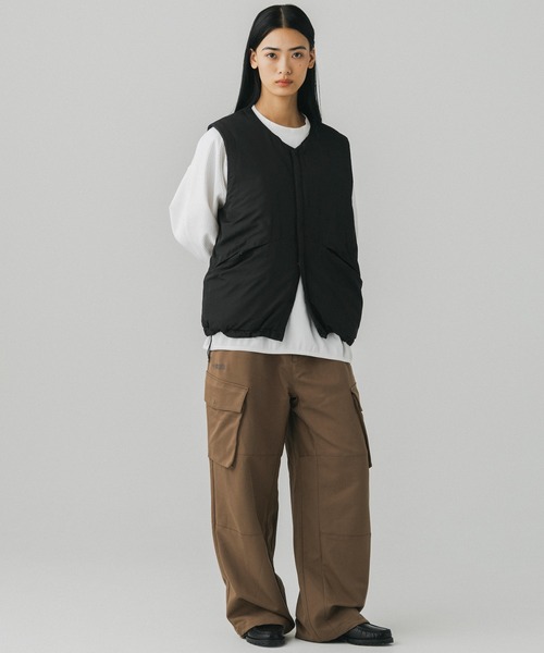 +phenix(プラスフェニックス)の「+phenix(プラスフェニックス)PADDED LINER VEST / 中綿入りライナーベスト(ベスト・メンズ・ブラウン/ブラック/グレー・M/L)」の12枚目の写真