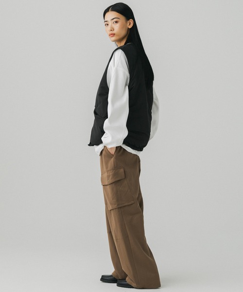 +phenix(プラスフェニックス)の「+phenix(プラスフェニックス)PADDED LINER VEST / 中綿入りライナーベスト(ベスト・メンズ・ブラウン/ブラック/グレー・M/L)」の13枚目の写真