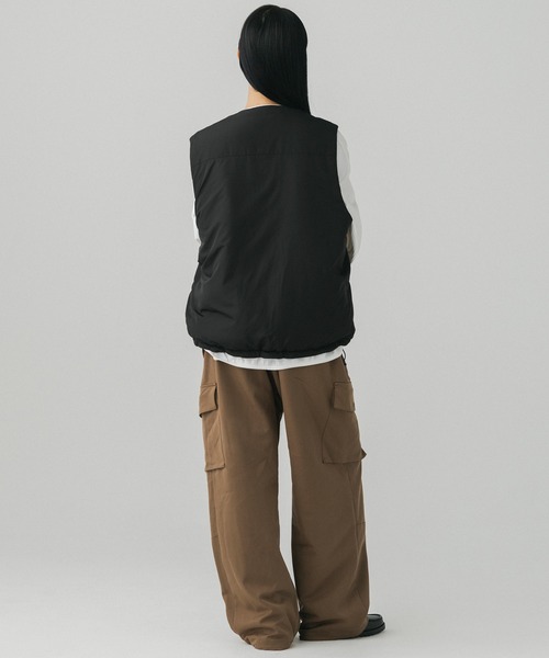 +phenix(プラスフェニックス)の「+phenix(プラスフェニックス)PADDED LINER VEST / 中綿入りライナーベスト(ベスト・メンズ・ブラウン/ブラック/グレー・M/L)」の14枚目の写真