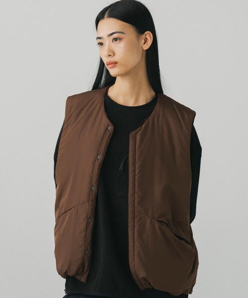 +phenix(プラスフェニックス)の「+phenix(プラスフェニックス)PADDED LINER VEST / 中綿入りライナーベスト(ベスト・メンズ・ブラウン/ブラック/グレー・M/L)」の20枚目の写真