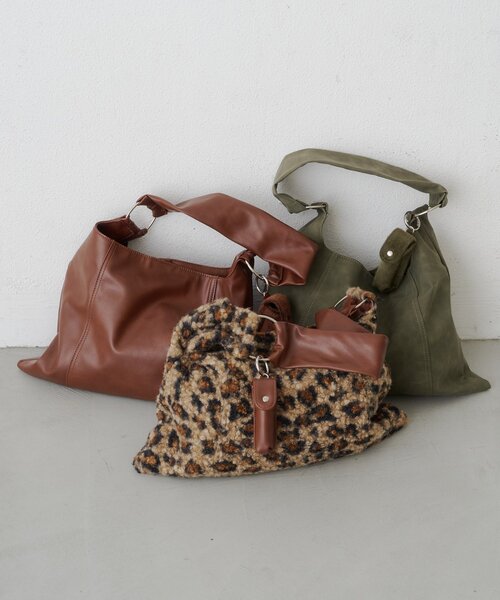 Kastane(カスタネ)の「【9.19(土)0:00発売】リップチャームミドルBAG(トートバッグ・レディース・カーキ/ブラウン系その他/ブラウン・FREE)」の14枚目の写真