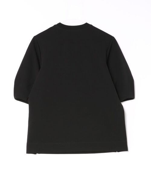 ADAM ET ROPE'(アダムエロペ)の「【WEB限定】スリットヘムダンボールプルオーバー(Tシャツ/カットソー・レディース・ネイビー/ブラック/オフホワイト・FREE)」の4枚目の写真