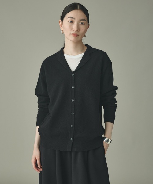 Curensology(カレンソロジー)の「Curensology(カレンソロジー)/ウールカシミヤジャケットカーディガン(カーディガン/ボレロ・レディース・オフホワイト/レッド/ブラック/チャコールグレー・FREE)」の11枚目の写真