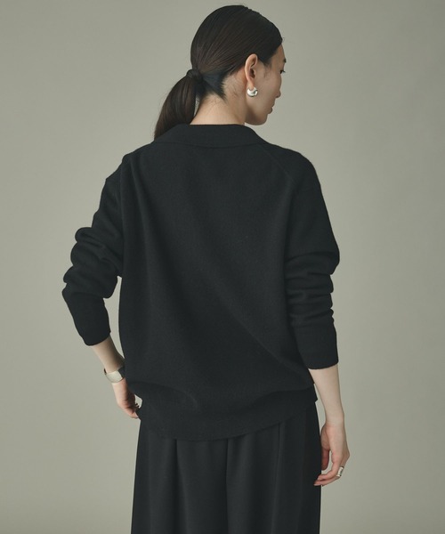 Curensology(カレンソロジー)の「Curensology(カレンソロジー)/ウールカシミヤジャケットカーディガン(カーディガン/ボレロ・レディース・オフホワイト/レッド/ブラック/チャコールグレー・FREE)」の13枚目の写真