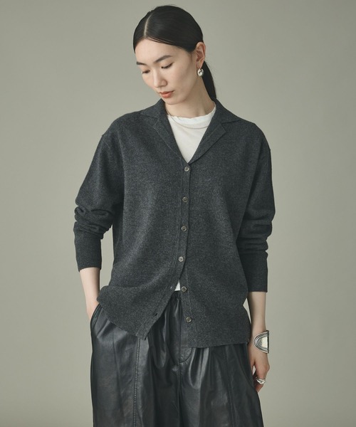 Curensology(カレンソロジー)の「Curensology(カレンソロジー)/ウールカシミヤジャケットカーディガン(カーディガン/ボレロ・レディース・オフホワイト/レッド/ブラック/チャコールグレー・FREE)」の17枚目の写真