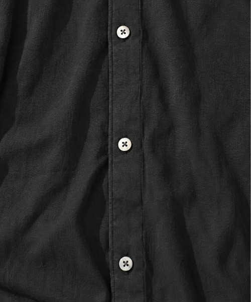 KEY TIMEZ(キータイムズ)の「【KANEMASA PHIL./カネマサフィル】別注 36G Wool Fulling Stripe Modest Shirt(シャツ/ブラウス・メンズ・ダークグレー/ブラック/キナリ・L/M/S)」の10枚目の写真