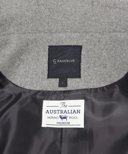 RAGEBLUE（レイジブルー）の「＜メリノウール使用＞ダッフルコート/721397（ダッフルコート・メンズ・グレー/ブラック/ブラウン/オレンジ・SMALL/LARGE/MEDIUM）」の13枚目の写真
