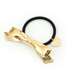 Ray BEAMS | Lara & Heart / リボンパーツヘアゴム(ヘアゴム)