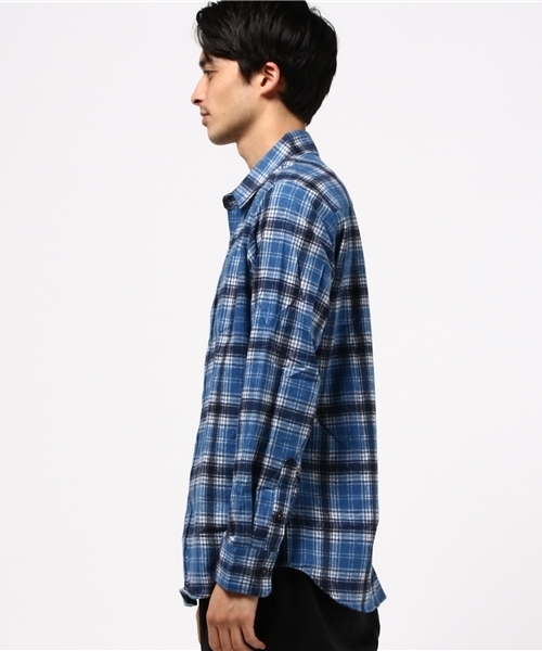 FTC（エフティーシー）の「PLAID NEL  SHIRT（シャツ/ブラウス・メンズ・オレンジ/レッド/ネイビー・MEDIUM/X-LARGE/LARGE/SMALL）」の7枚目の写真