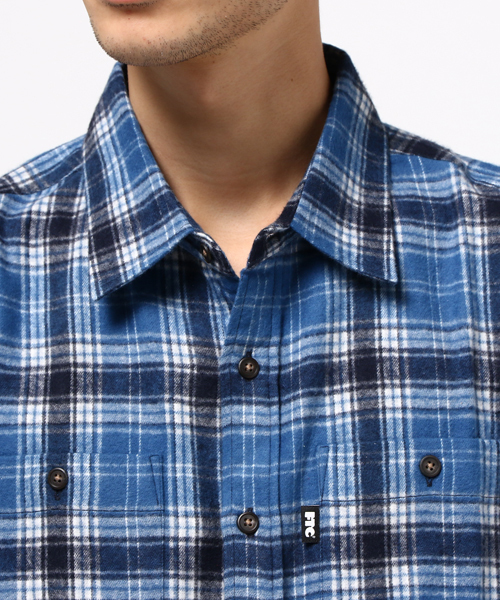 FTC（エフティーシー）の「PLAID NEL  SHIRT（シャツ/ブラウス・メンズ・オレンジ/レッド/ネイビー・MEDIUM/X-LARGE/LARGE/SMALL）」の9枚目の写真