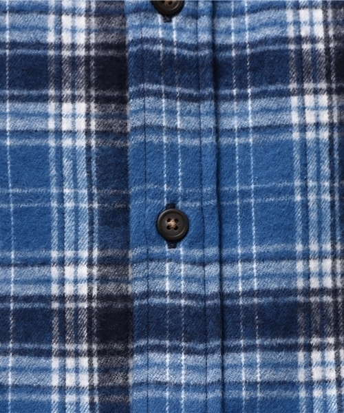 FTC（エフティーシー）の「PLAID NEL  SHIRT（シャツ/ブラウス・メンズ・オレンジ/レッド/ネイビー・MEDIUM/X-LARGE/LARGE/SMALL）」の6枚目の写真