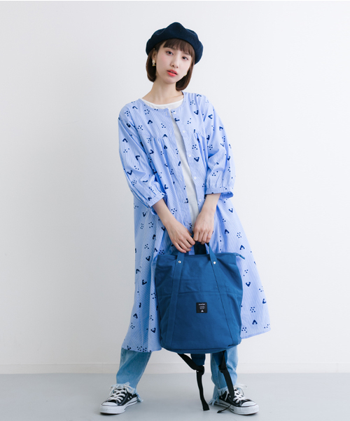 MERLOT（メルロー）の「キャンバス２WAYリュック2110（バックパック/リュック・レディース・キャメル/ブラック/ブルーグリーン/ワイン/アイボリー/ベージュ/ブルー/グリーン/グレー/ネイビー/カーキ・FREE）」の13枚目の写真