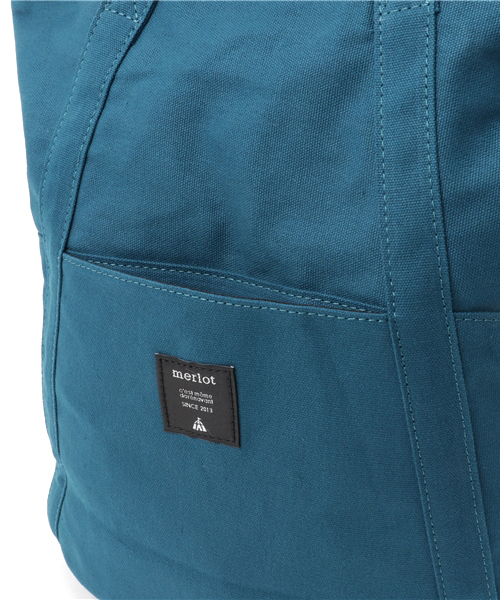 MERLOT（メルロー）の「キャンバス２WAYリュック2110（バックパック/リュック・レディース・キャメル/ブラック/ブルーグリーン/ワイン/アイボリー/ベージュ/ブルー/グリーン/グレー/ネイビー/カーキ・FREE）」の18枚目の写真