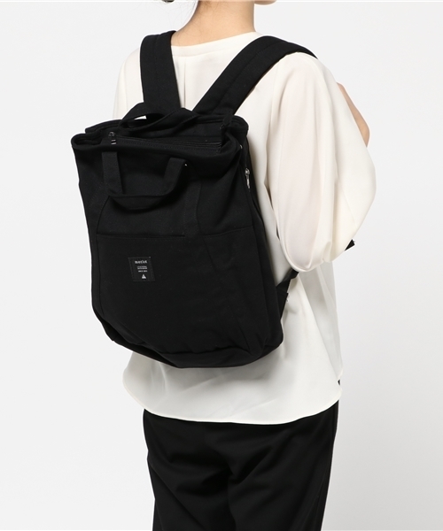 MERLOT（メルロー）の「キャンバス２WAYリュック2110（バックパック/リュック・レディース・キャメル/ブラック/ブルーグリーン/ワイン/アイボリー/ベージュ/ブルー/グリーン/グレー/ネイビー/カーキ・FREE）」の22枚目の写真