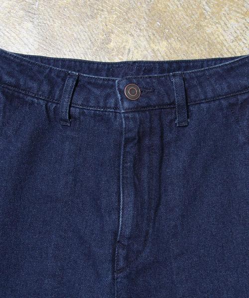 coen（コーエン）の「【大人気・追加生産】ベイカーワイドデニムパンツ（デニムパンツ・レディース・ネイビー/コバルトブルー・LARGE/MEDIUM/SMALL）」の3枚目の写真