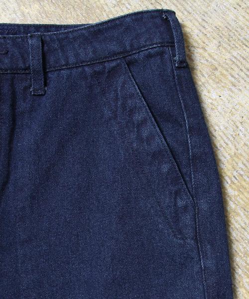 coen（コーエン）の「【大人気・追加生産】ベイカーワイドデニムパンツ（デニムパンツ・レディース・ネイビー/コバルトブルー・LARGE/MEDIUM/SMALL）」の4枚目の写真
