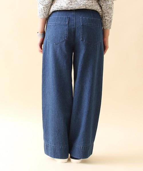 coen（コーエン）の「【大人気・追加生産】ベイカーワイドデニムパンツ（デニムパンツ・レディース・ネイビー/コバルトブルー・LARGE/MEDIUM/SMALL）」の18枚目の写真