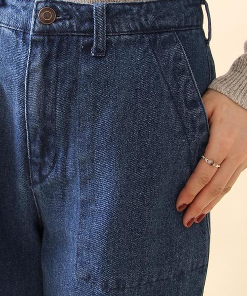 coen（コーエン）の「【大人気・追加生産】ベイカーワイドデニムパンツ（デニムパンツ・レディース・ネイビー/コバルトブルー・LARGE/MEDIUM/SMALL）」の9枚目の写真