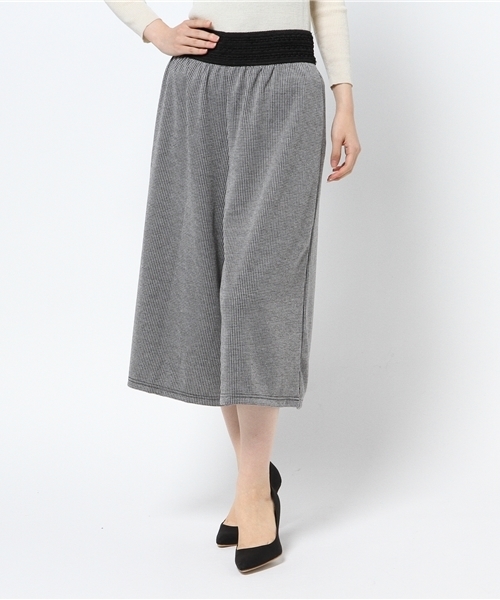 VENCEEXCHANGE（ヴァンスエクスチェンジ）の「ポンポン付き千鳥ガウチョパンツ    （その他パンツ・レディース・ブラック・MEDIUM）」の11枚目の写真