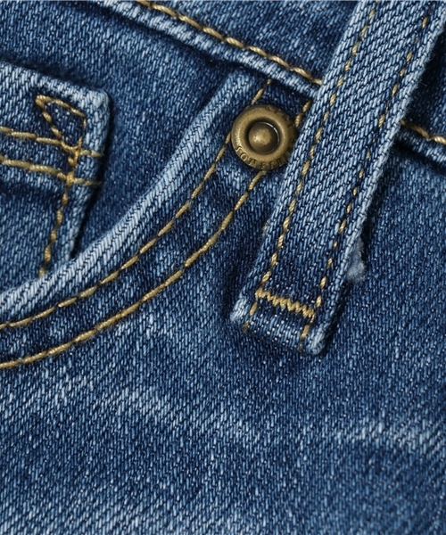 SOMETHING（サムシング）の「【SOMETHING】ローライズスリム　バイオウォッシュ（デニムパンツ・レディース・ダークインディゴブルー・29inch/25inch/28inch/30inch/27inch/26inch）」の11枚目の写真