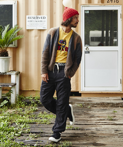 HYSTERIC GLAMOUR（ヒステリックグラマー）の「ダイヤ柄 編込 CD（カーディガン/ボレロ・メンズ・ネイビー/ブラウン/ブラック・SMALL/MEDIUM/LARGE）」の9枚目の写真