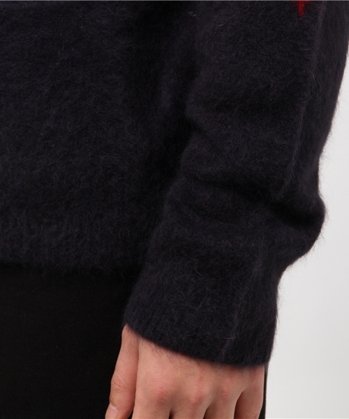 HYSTERIC GLAMOUR（ヒステリックグラマー）の「ダイヤ柄 編込 CD（カーディガン/ボレロ・メンズ・ネイビー/ブラウン/ブラック・SMALL/MEDIUM/LARGE）」の5枚目の写真