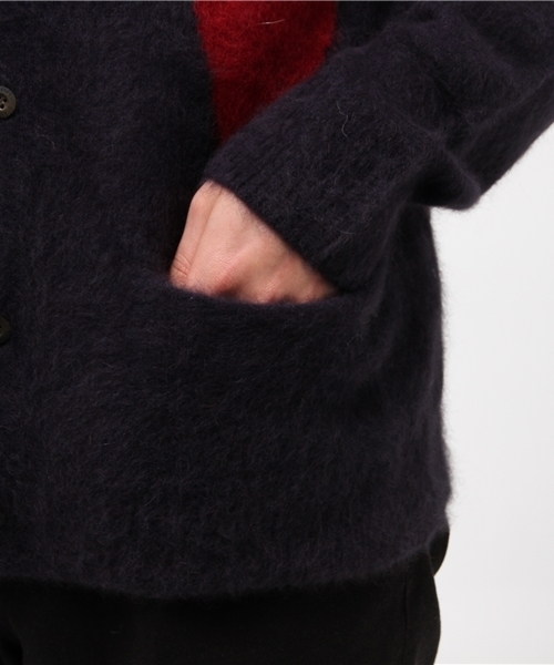 HYSTERIC GLAMOUR（ヒステリックグラマー）の「ダイヤ柄 編込 CD（カーディガン/ボレロ・メンズ・ネイビー/ブラウン/ブラック・SMALL/MEDIUM/LARGE）」の6枚目の写真